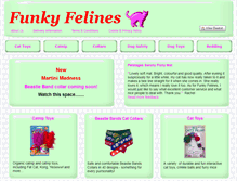 Tablet Screenshot of funky-felines.co.uk